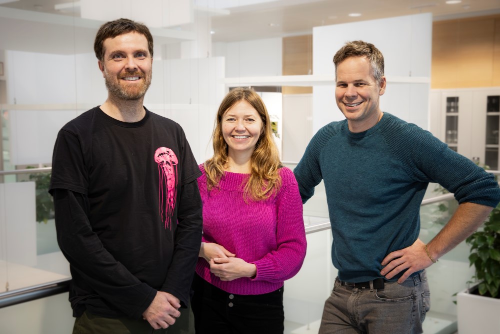 Tomas Vega-Zuniga und Olga Symonova sowie Professor Maximilian Jösch.