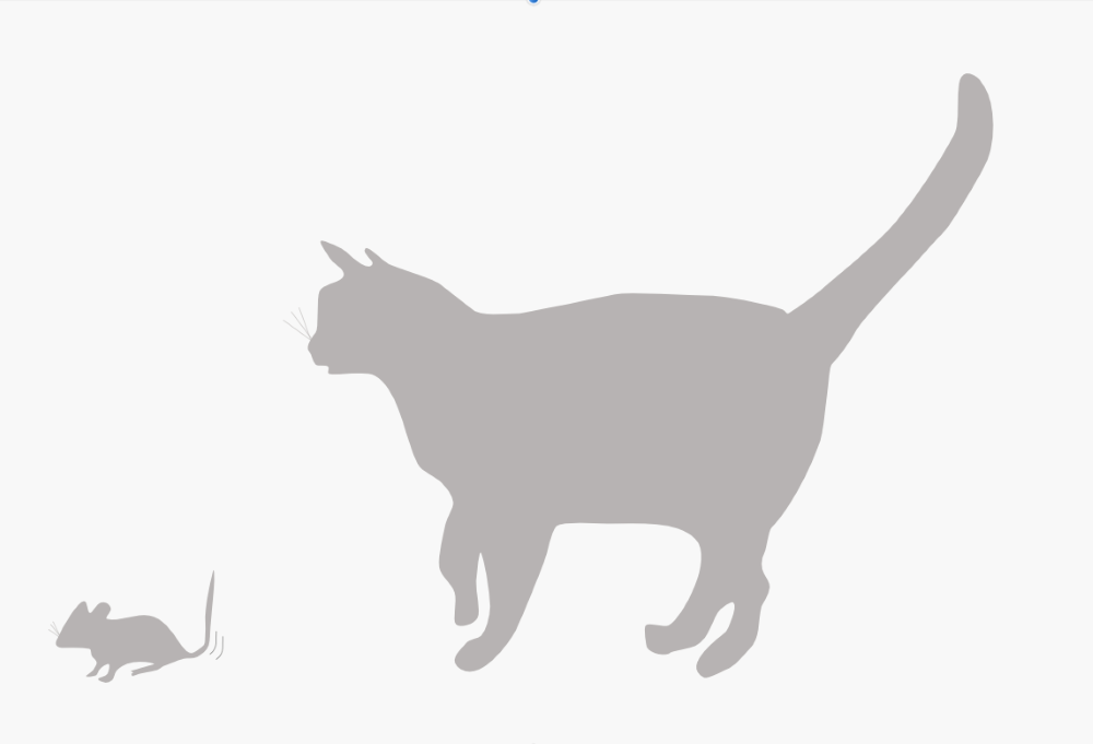 Katz und Maus.
